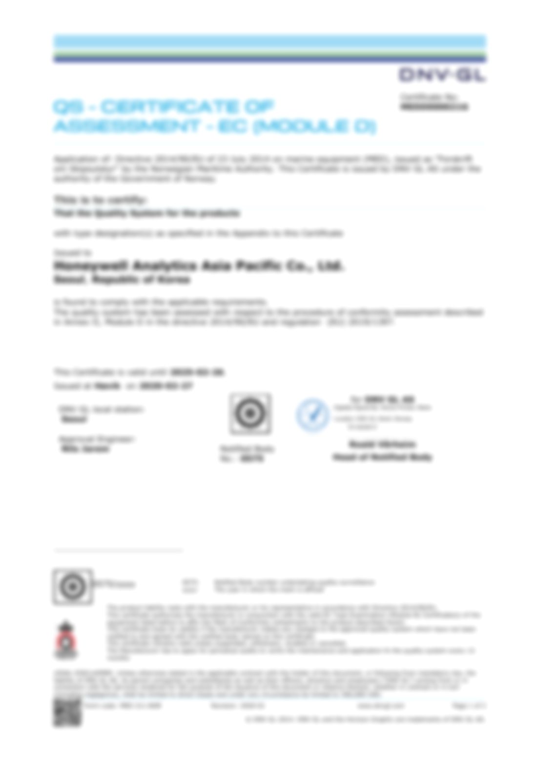DNV-GL 质量体系评估