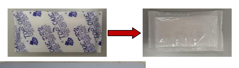 去掉氯化钙无纺布外衣后再填管